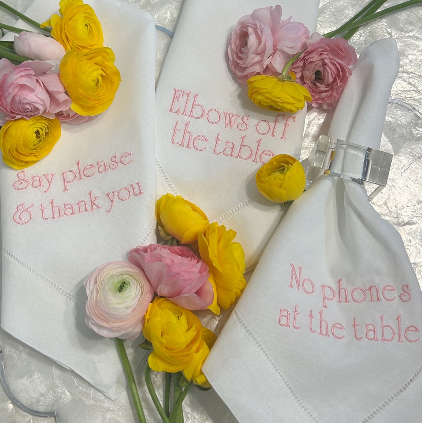 Table Etiquette Dinner Napkins