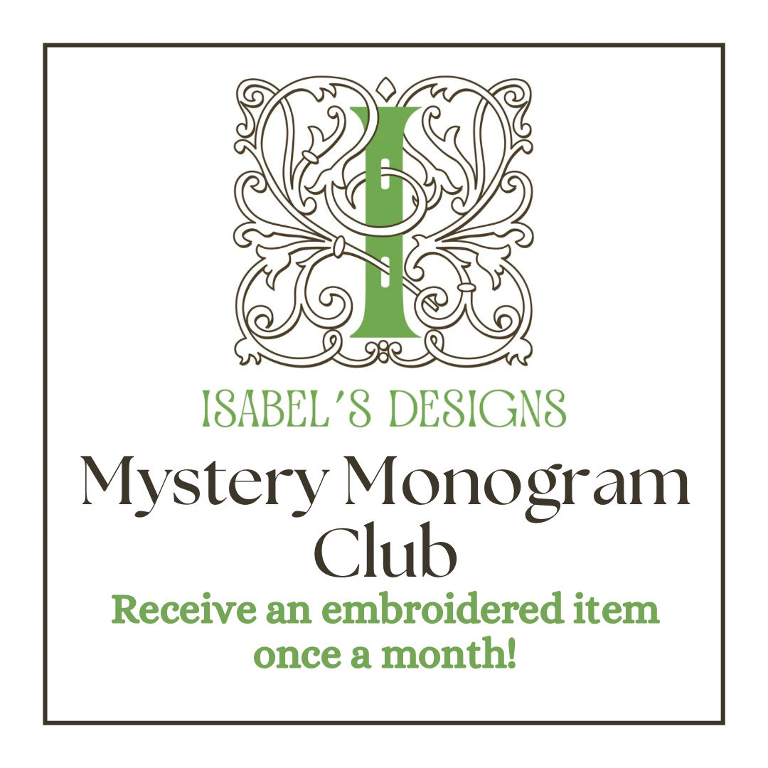 Mystery Monogram Monthly Subscription