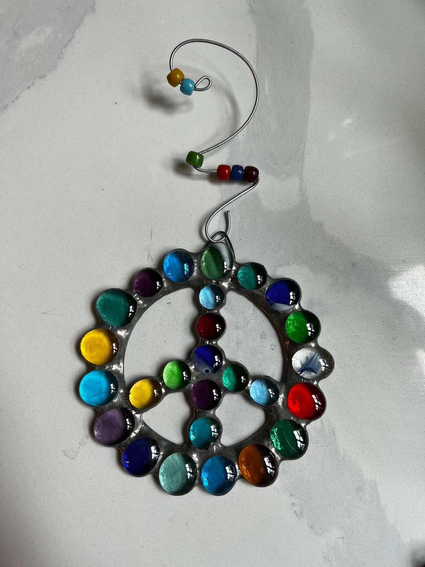 Peace Sign Jewel Ornament
