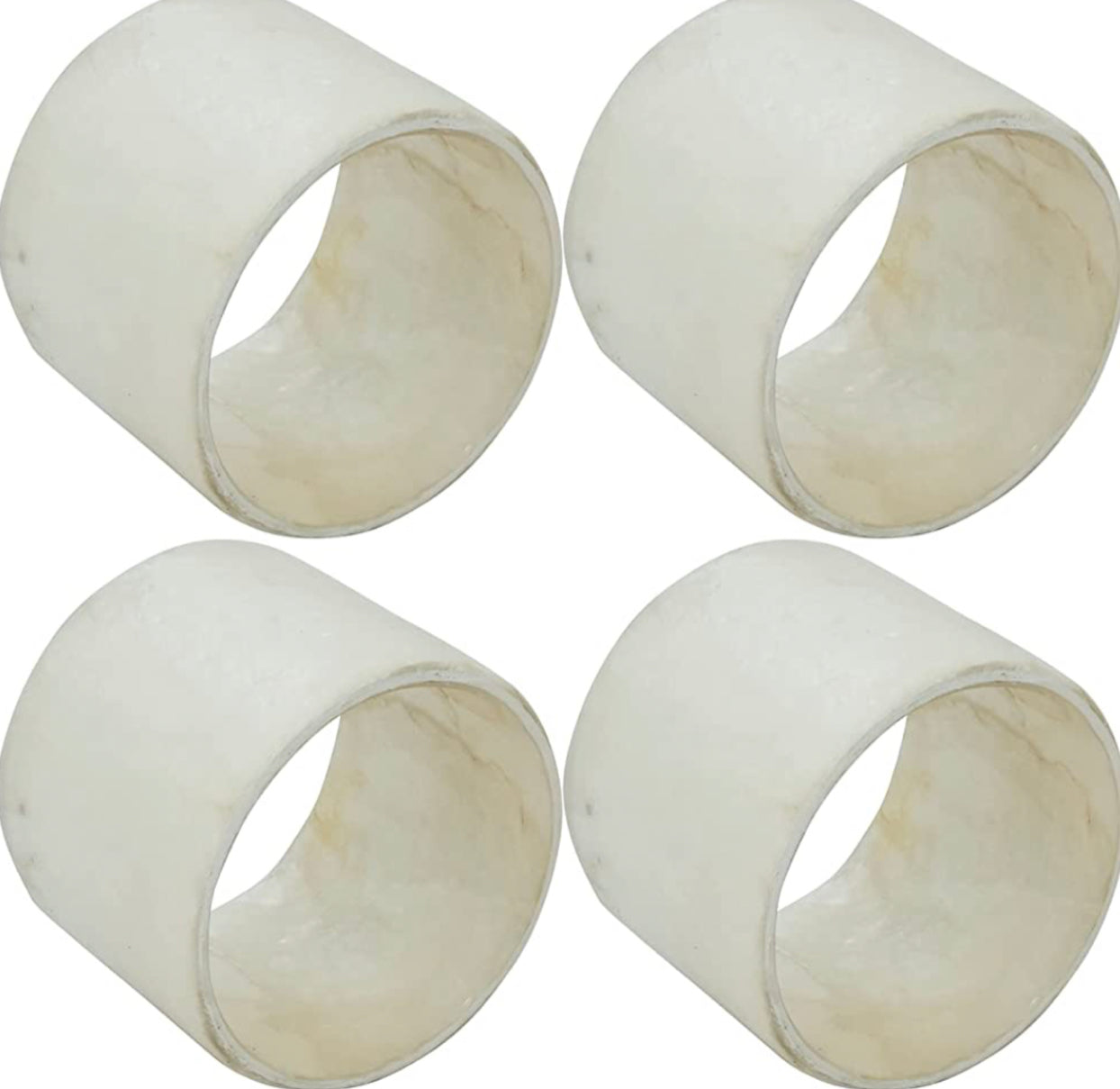 Capiz Napkin Ring Set