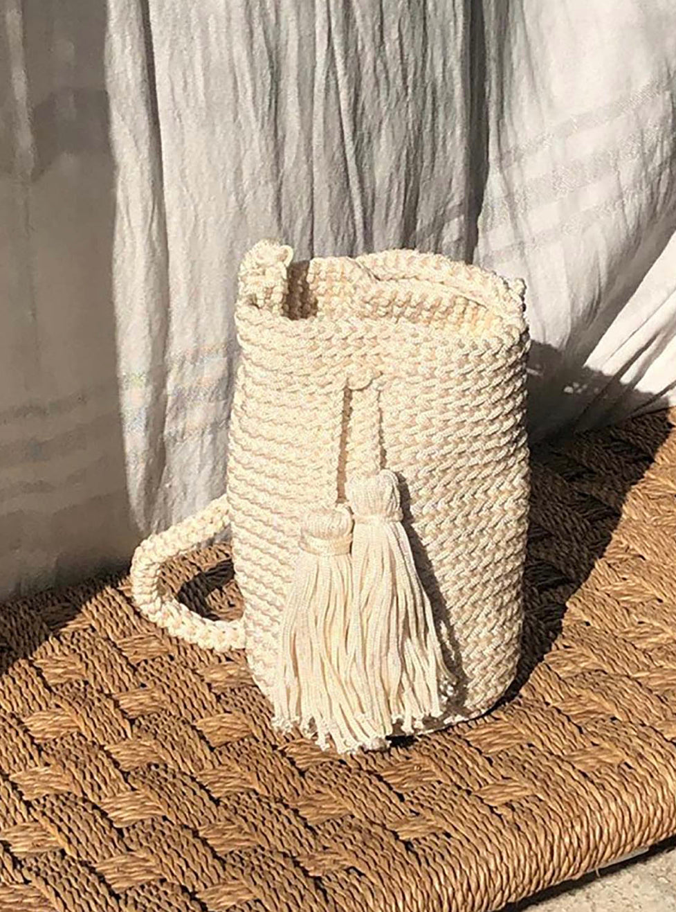 Crochet Crossbody Tote