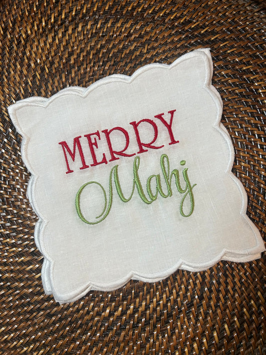 Merry Mahj Cocktail Napkins