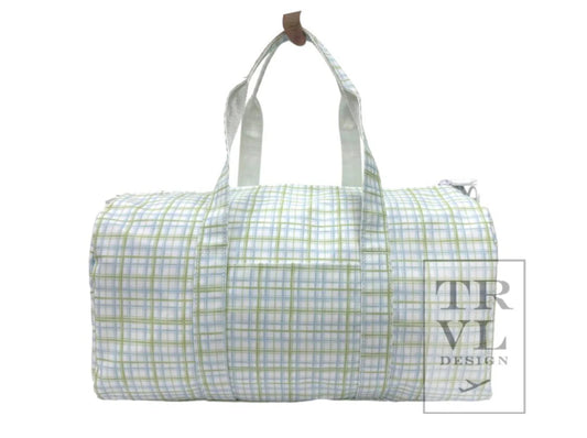 Weekender Plaid Green Duffle Bag