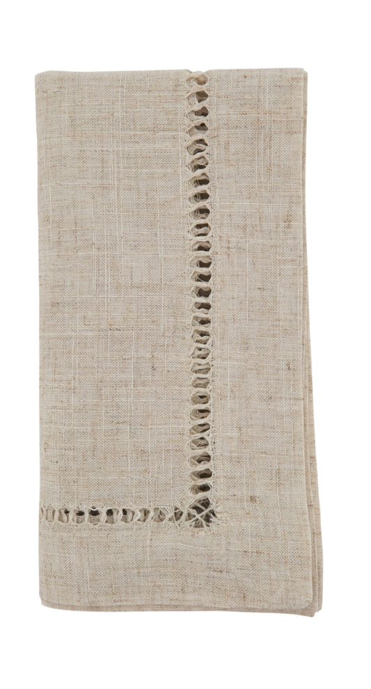 Set of Four Toscana Hemstitch Dinner Napkins