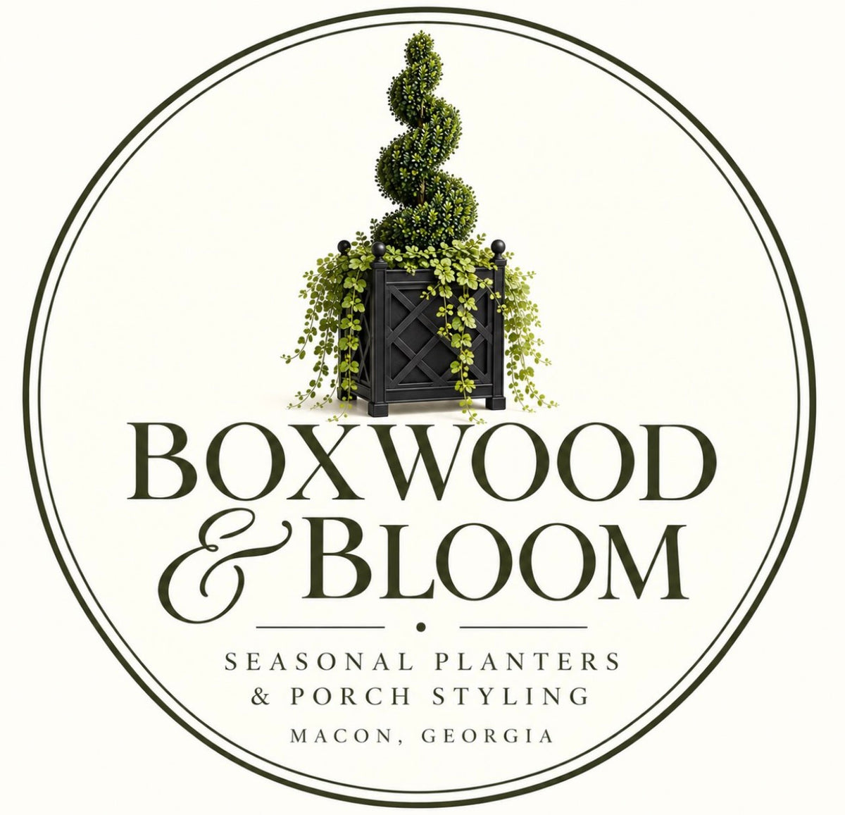 The Holiday Wreath Sash •Boxwood & Bloom•