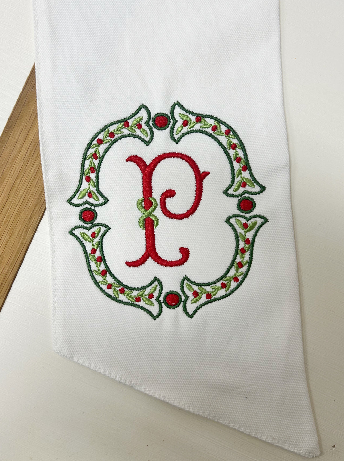 The Holiday Wreath Sash •Boxwood & Bloom•